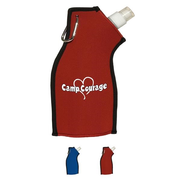 Flexible neoprene-covered PE plastic water bottle holds approx. 13.5 oz.... from ASI 79530 Prime Line