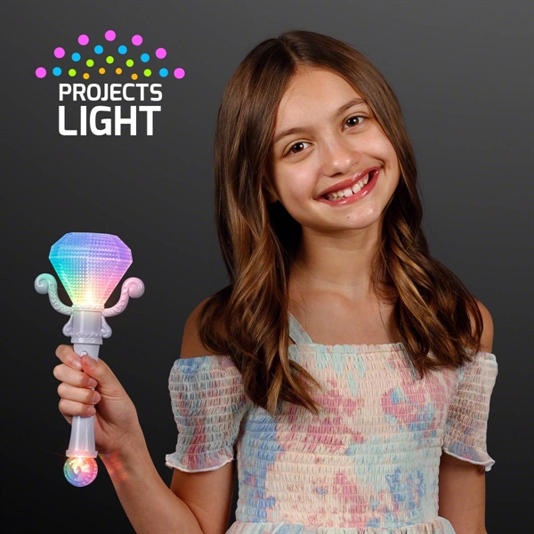 Light Up Jewel Gem Scepter Wand; Blank and Imprint Pricing... from ASI 34194 ALightPromos