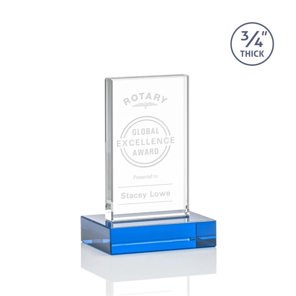 The Holmes Starfire Crystal Award features a tall Starfire Upright mounted... from ASI 84592 St Regis Group / St Regis