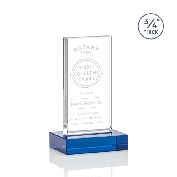The Holmes Starfire Crystal Award features a tall Starfire Upright mounted... from ASI 84592 St Regis Group / St Regis