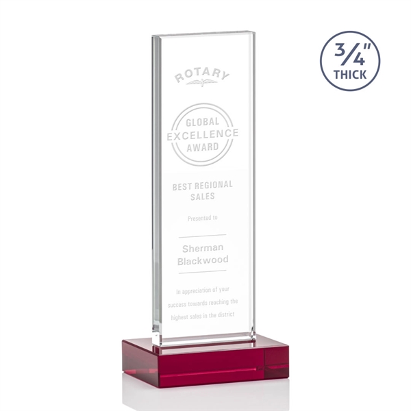 The Holmes Starfire Crystal Award features a tall Starfire Upright mounted... from ASI 84592 St Regis Group / St Regis