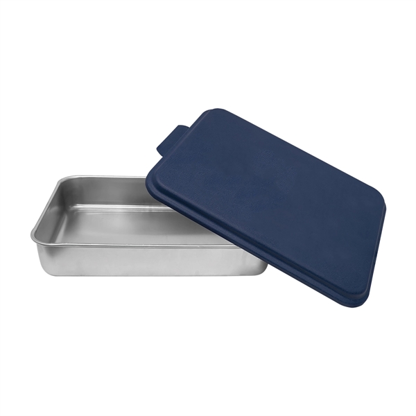 13" x 9" x 2.5" powder-coated aluminum cake pan with lid.... from ASI 74601 Calico