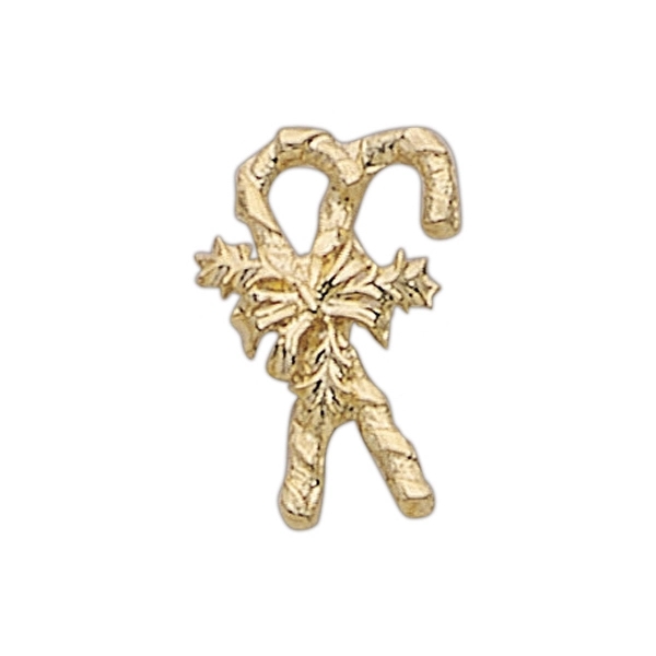 Candy canes lapel pin with military clutch, up to 1 1/4".... from ASI 68760 Marken Industries / Marken