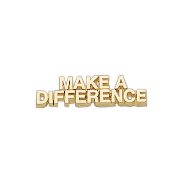 Make A Difference lapel pin with military clutch, up to 1... from ASI 68760 Marken Industries / Marken