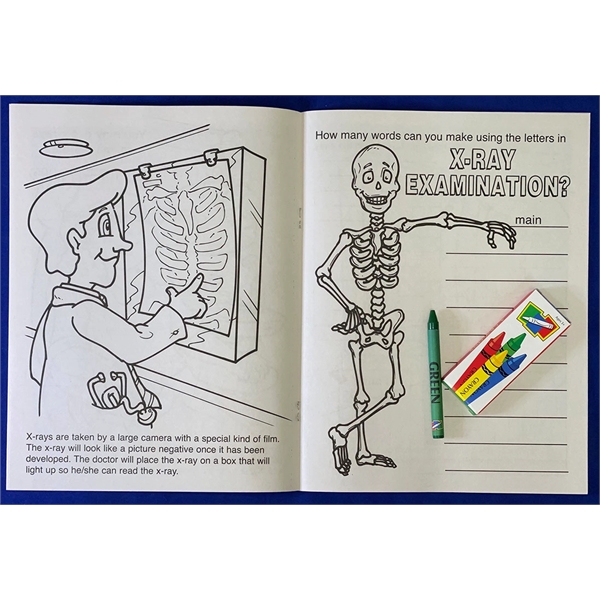 Learn About X-Rays educational coloring and activity book fun pack.... from ASI 45815 Coloring Book Solutions / Coloring Book Solutions™
