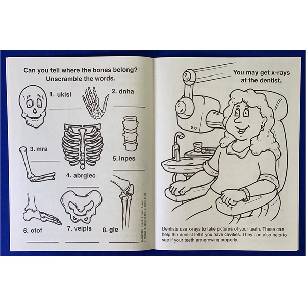 Learn About X-Rays educational coloring and activity book.... from ASI 45815 Coloring Book Solutions / Coloring Book Solutions™
