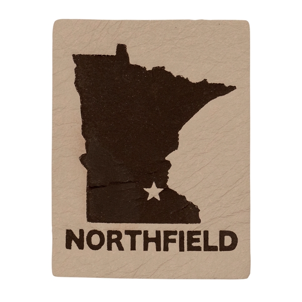 2" or 3" custom faux PU leather patches in assorted colors... from ASI 52263 EMT / EMT EASY