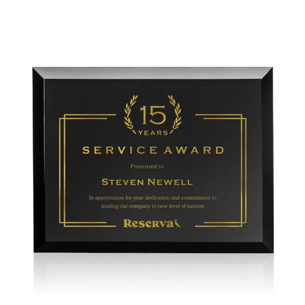 Merano Plaque with Gold foil that is revealed once laser engraved.... from ASI 84592 St Regis Group / St Regis