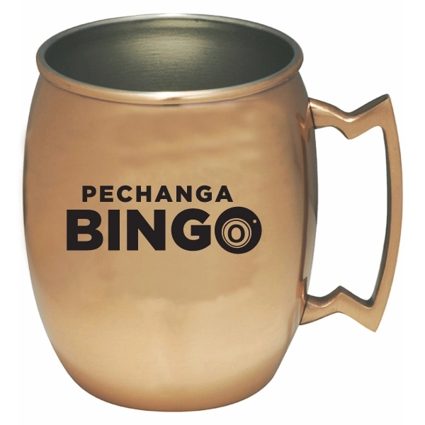 14 Oz. Copper coated Moscow mule mug, special design handle, single... from ASI 36988 Artek USA Inc