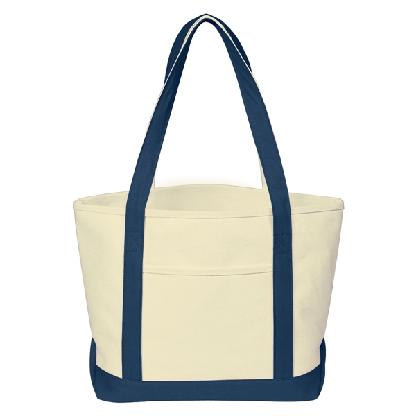 Heavy Cotton Canvas Boat Tote.  24 oz. Canvas.  Outside... from ASI 61125 Hit Promotional Products / Hit®