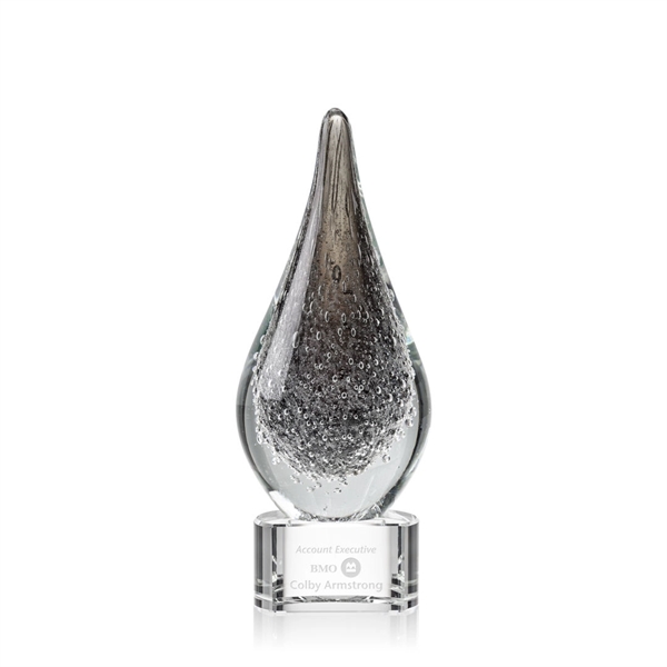 Frosted and hand blown work of art award with a complimenting... from ASI 84592 St Regis Group / St Regis