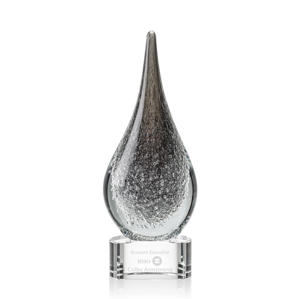 Frosted and hand blown work of art award with a complimenting... from ASI 84592 St Regis Group / St Regis