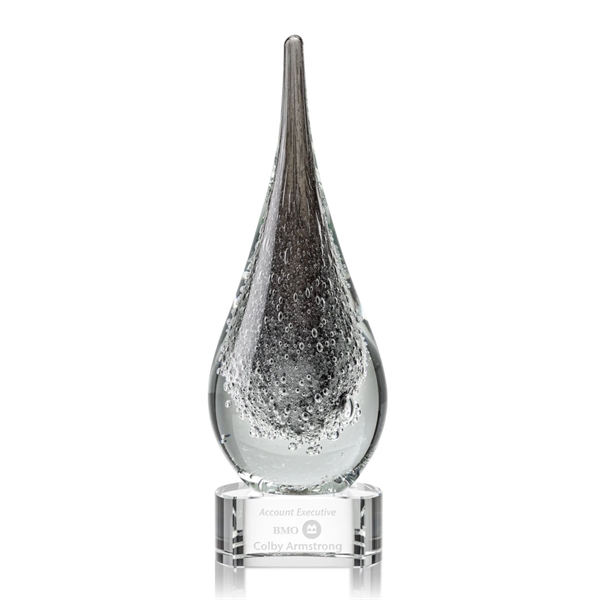 Frosted and hand blown work of art award with a complimenting... from ASI 84592 St Regis Group / St Regis