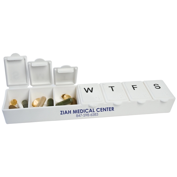 Jumbo sized pill box with a compartment for each day of... from ASI 62190 Illini