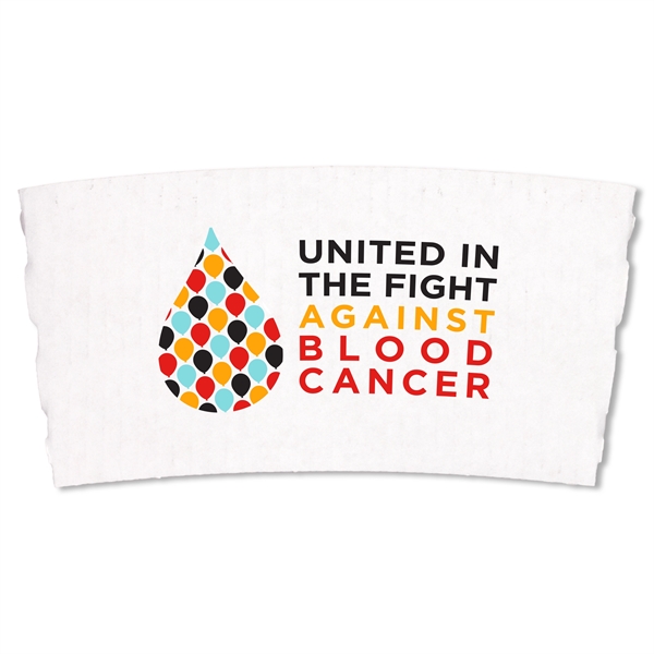 White or Kraft Coffee cup sleeve Pad imprint... from ASI 88200 TK Sorg's - A Div of Arch Promo Group, LLC / PETITE