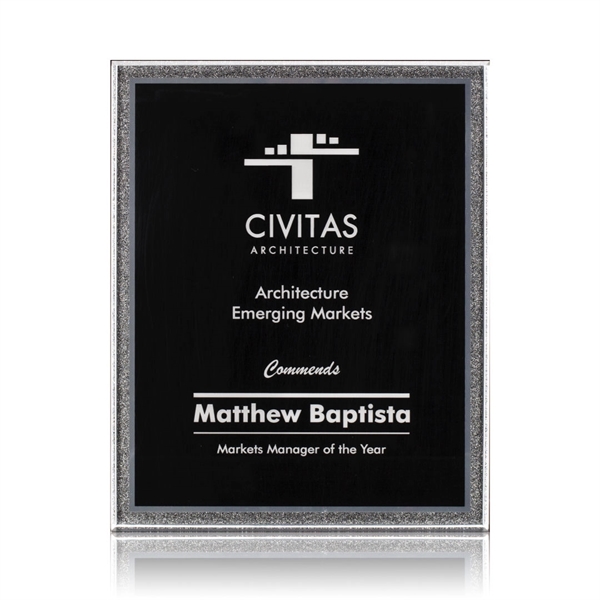 Beautiful Acrylic Plaque with sparkling silver trim... from ASI 84592 St Regis Group / St Regis