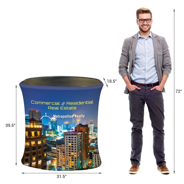 Auto Rise Light Table with Backlit Polyester Banner and Carrying Case... from ASI 80228 Quinn