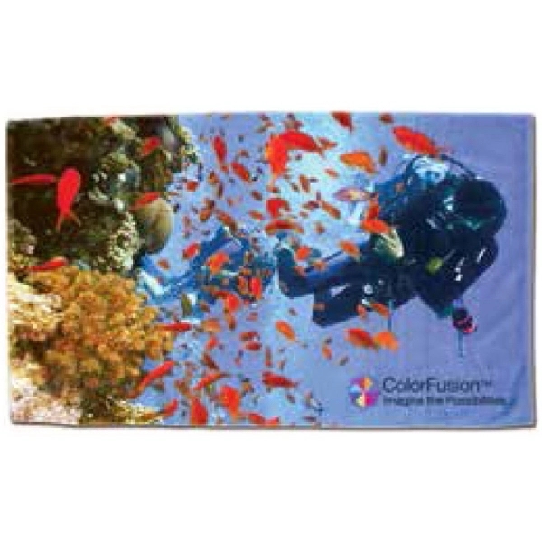 35" x 60" deluxe beach towel made of Turkish cotton with... from ASI 91605 Towel Specialties