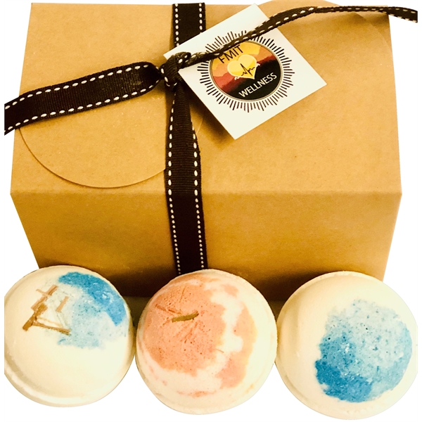 Wellness Bath Bomb Box Gift Set... from ASI 58295 Groline