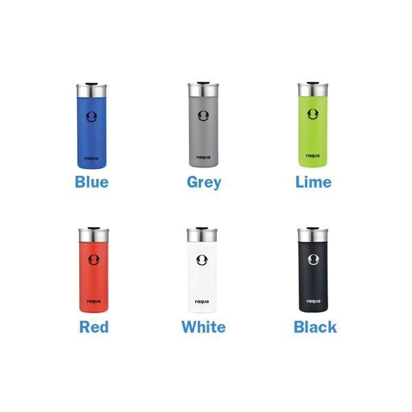 8" x 2.5" 18-ounce vacuum-insulated stainless steel sports bottle with flip-top... from ASI 36558 Aprons, Etc.