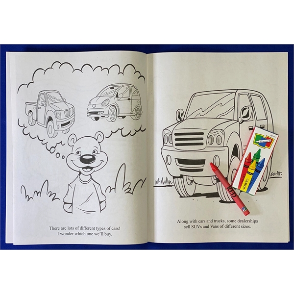 Our New Car educational coloring and activity book fun pack.... from ASI 45815 Coloring Book Solutions / Coloring Book Solutions™
