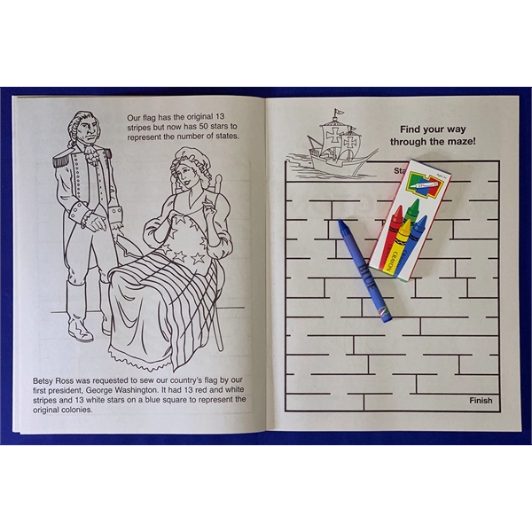 I Love America everyday coloring and activity book fun pack.... from ASI 45815 Coloring Book Solutions / Coloring Book Solutions™