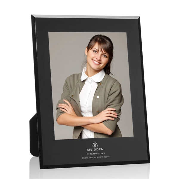 Striking Beveled Crystal Frame features a shimmering gold or silver foil... from ASI 84592 St Regis Group