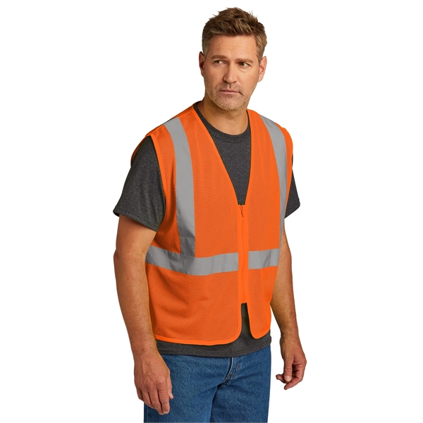 CornerStone ANSI 107 Class 2 Economy Mesh Zippered Vest.... from ASI 84863 SanMar