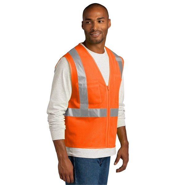 CornerStone ANSI 107 Class 2 Mesh Zippered Vest.... from ASI 84863 SanMar