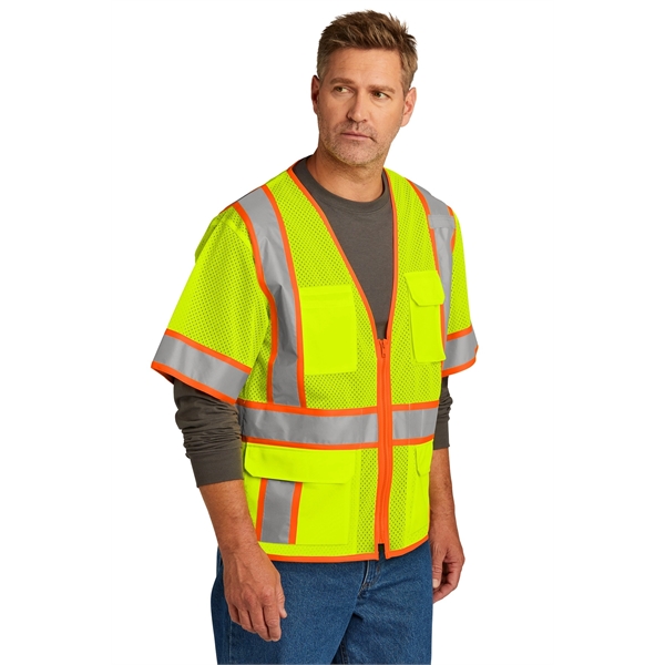 CornerStone ANSI 107 Class 3 Surveyor Mesh Zippered Two-T...... from ASI 84863 SanMar