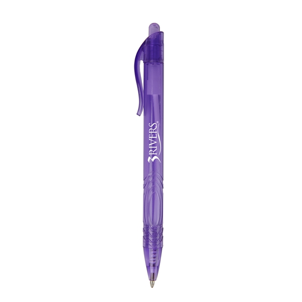 5 3/4" x 7/16" recycled PET click-action ballpoint pen in several... from ASI 52840 Evans Manufacturing