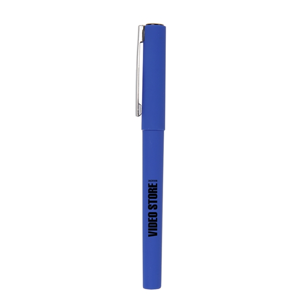 5 1/2" x 1/2" ballpoint gel pen with cap and customization.... from ASI 52840 Evans Manufacturing