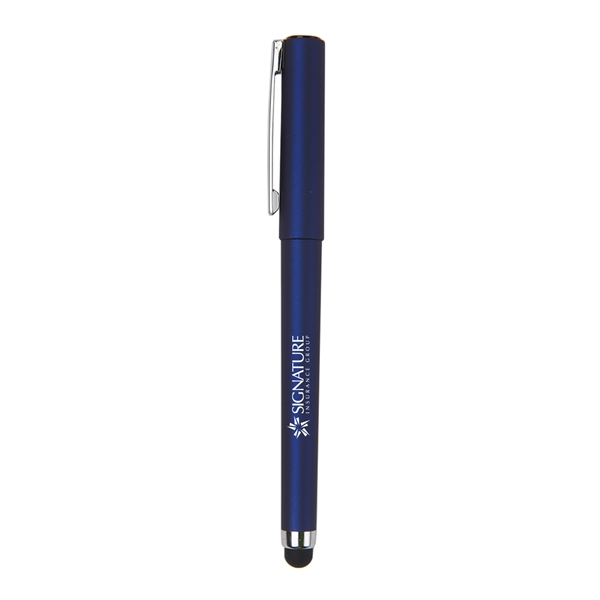 5 3/4" x 1/2" capped gel stylus pen with capacitive stylus... from ASI 52840 Evans Manufacturing