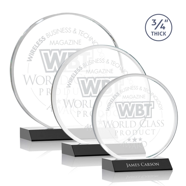 The striking Blackpool Award features a captivating Starfire Crystal disc mounted... from ASI 84592 St Regis Group / St Regis