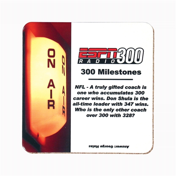 Square 3 1/2" full color coaster with cork lining that is... from ASI 93520 Ventura Inc