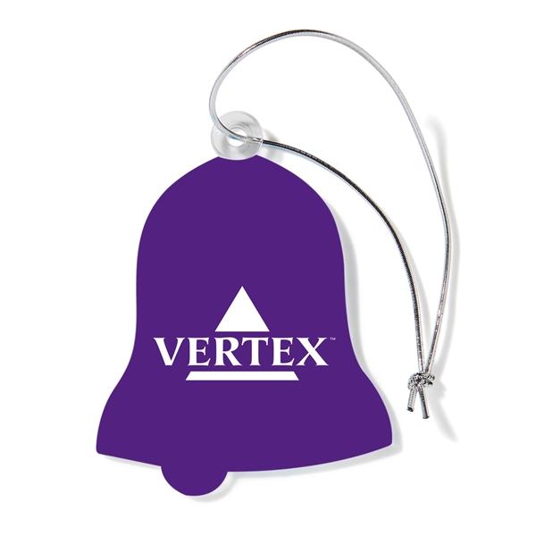 A USA-Made clear acrylic ornament in the shape of a bell,... from ASI 46170 Compass Industries Inc