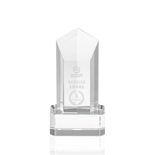 The Jolanda Award is a solid Optical Crystal pentagon tower with... from ASI 84592 St Regis Group / St Regis