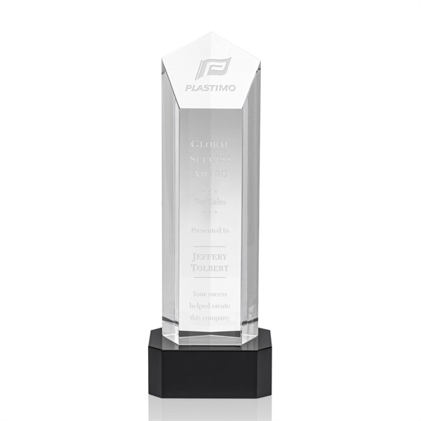 The Jolanda Award is a solid Optical Crystal pentagon tower with... from ASI 84592 St Regis Group / St Regis