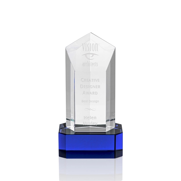 The Jolanda Award is a solid Optical Crystal pentagon tower with... from ASI 84592 St Regis Group / St Regis