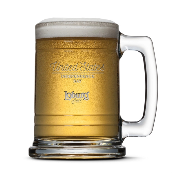 The charming Chester is a wide base clear stein with embossed... from ASI 84592 St Regis Group