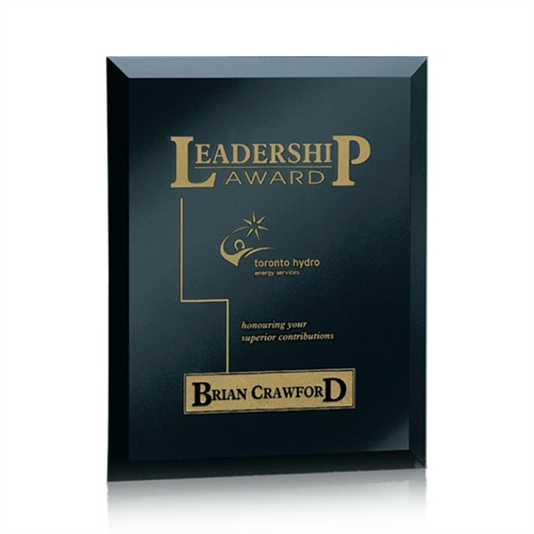 Wall hanging, beveled black mirror plaque.... from ASI 84592 St Regis Group / St Regis