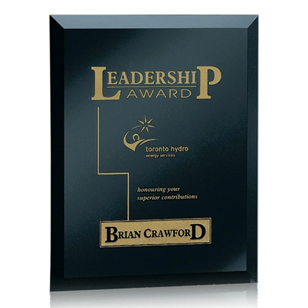 Wall hanging, beveled black mirror plaque.... from ASI 84592 St Regis Group / St Regis