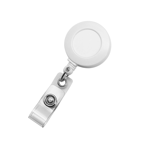1.26" round ABS plastic retractable badge reel with 23" retractable cord.... from ASI 37218 Athena Promo (tm)