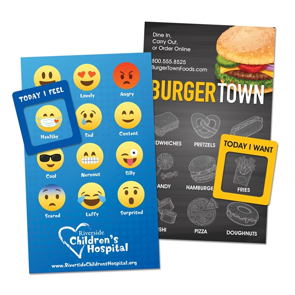 Promote your mood, thoughts, and emotions with an attention-getting flat magnet.... from ASI 39850 The Bentcil Company