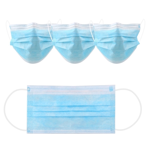 6.93" x 3.74" non-woven and melt blown fabric three-ply disposable face... from ASI 37218 Athena Promo (tm)