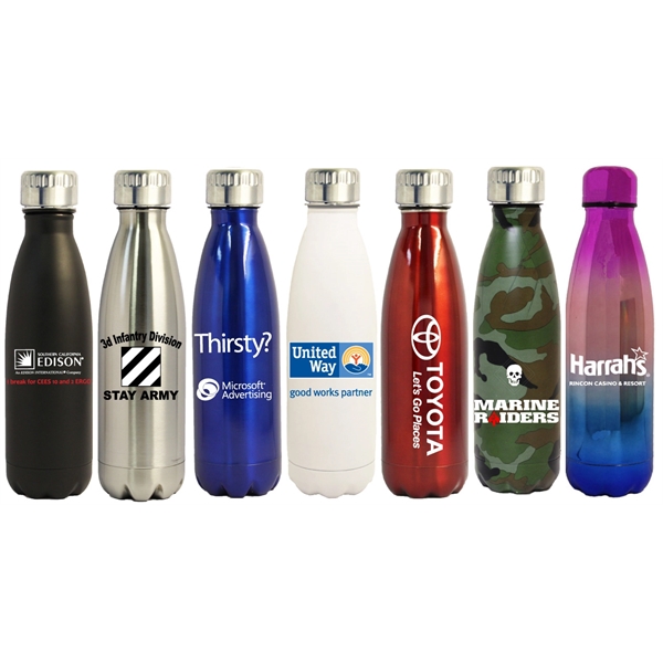 Stainless steel vacuum Insulated sports bottle, 16 oz... from ASI 36988 Artek USA Inc / Artek™ ARTEK