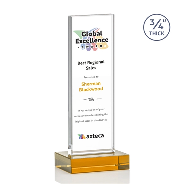 The Holmes Award features a Starfire Crystal mounted on a 0.75"... from ASI 84592 St Regis Group / St Regis