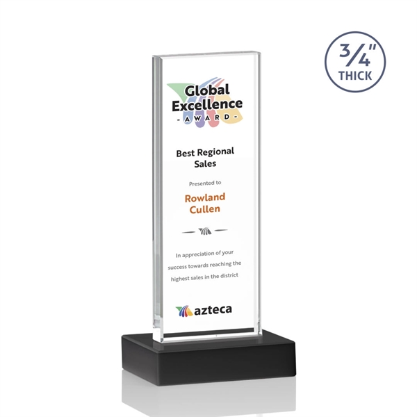 The Holmes Award features a Starfire Crystal mounted on a 0.75"... from ASI 84592 St Regis Group / St Regis