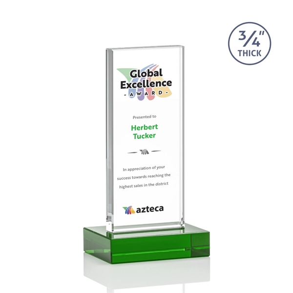 The Holmes Award features a Starfire Crystal mounted on a 0.75"... from ASI 84592 St Regis Group / St Regis