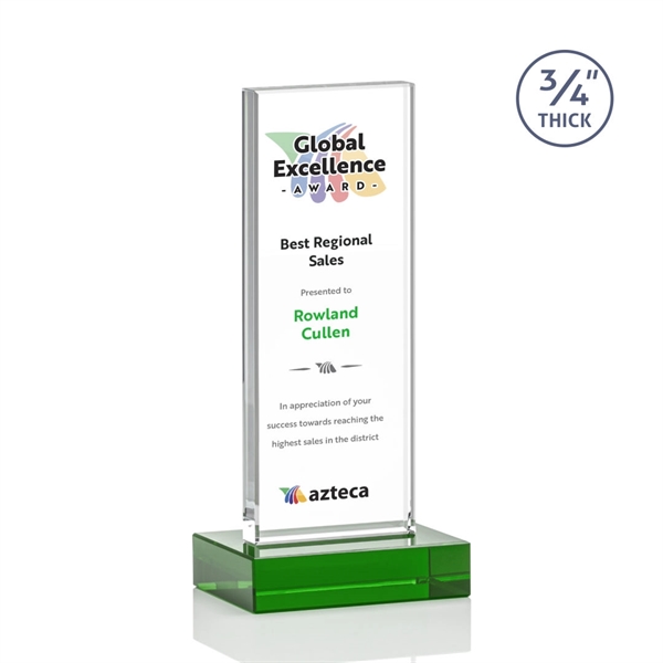 The Holmes Award features a Starfire Crystal mounted on a 0.75"... from ASI 84592 St Regis Group / St Regis